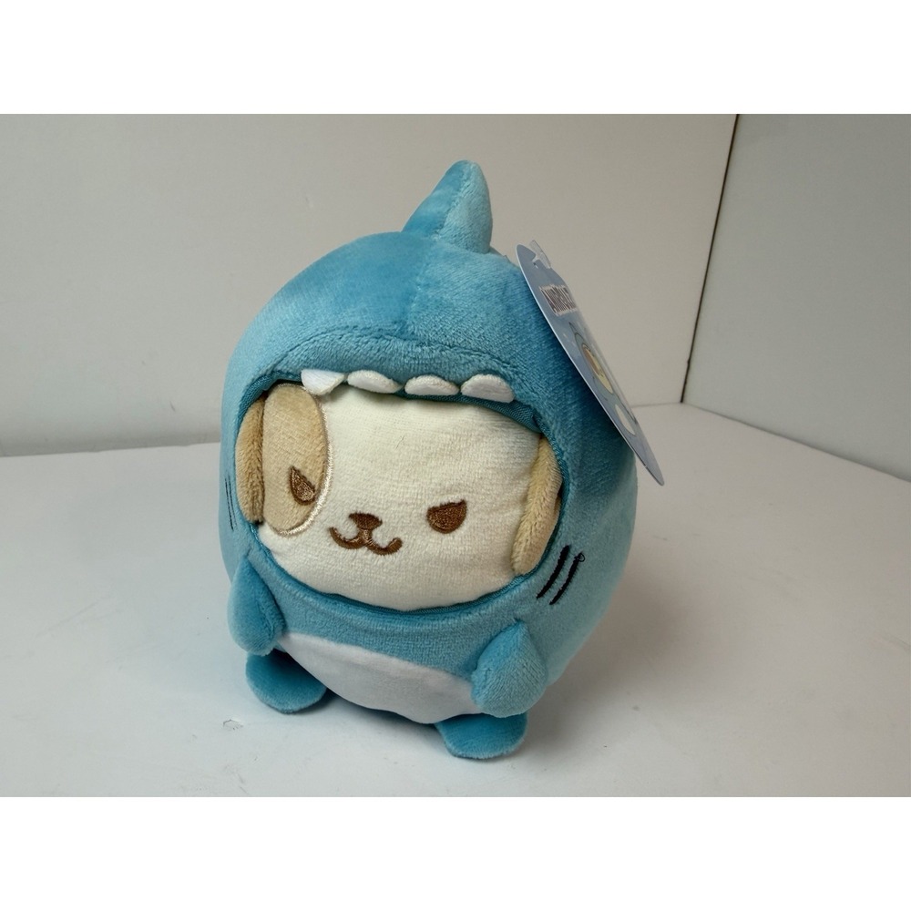 Anirollz Puppiroll Dog Blue Shark Costume Plush 6" Dog Puppy Stuffed Animal #2